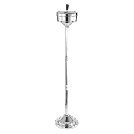 3-level Adjustable Stainless Steel Floor Standing Ashtray Silver Removable