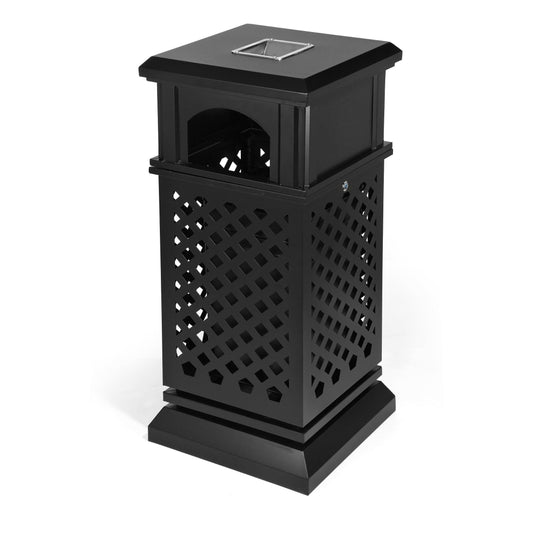 Beamnova 38 Gallon Heavy Duty Outdoor Trash Can with Locking Lid for Courtyard Corridor - Beamnovaus.com