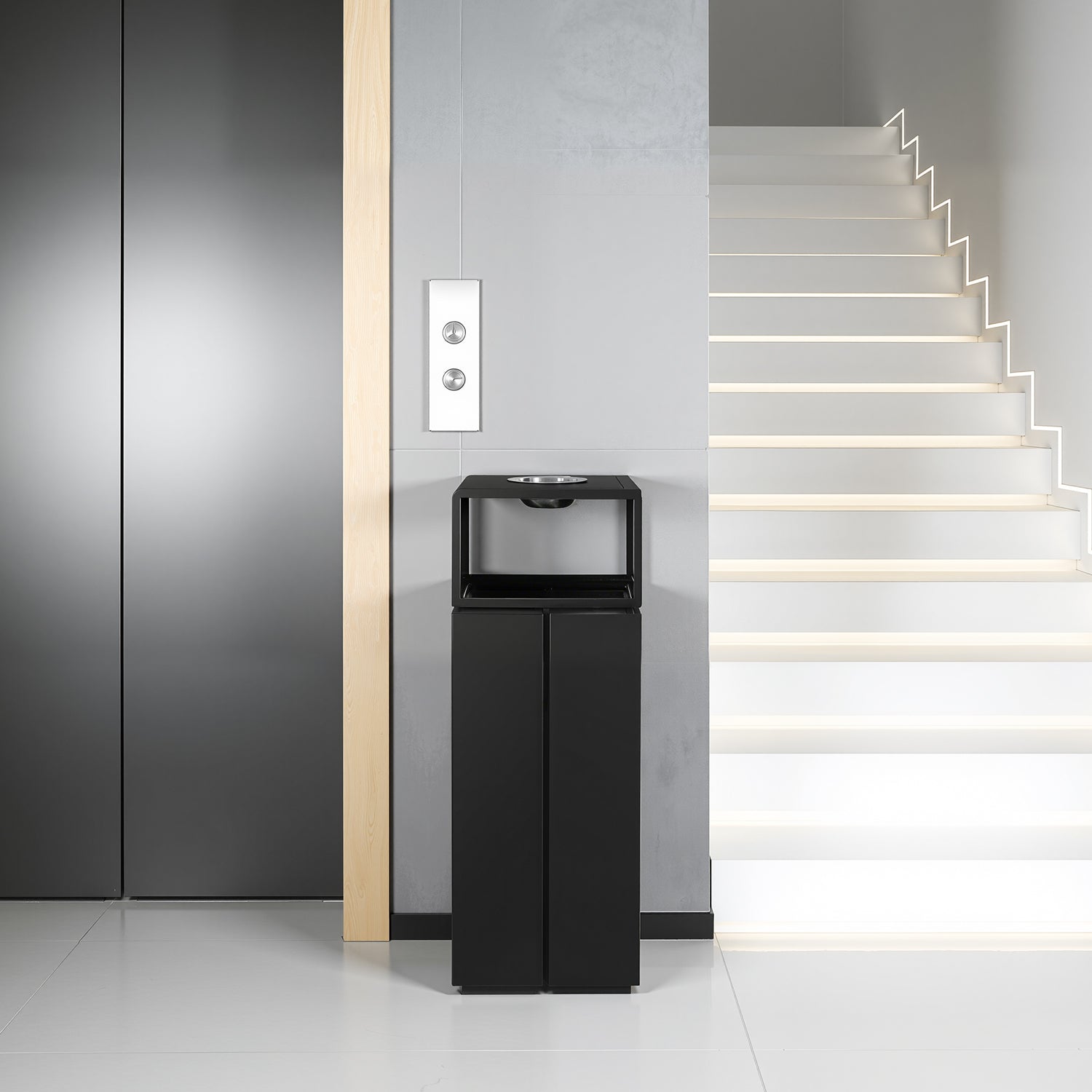 BEAMNOVA US 10 Gallon Commercial Trash Can for Elevator Lobby - Beamnovaus.com