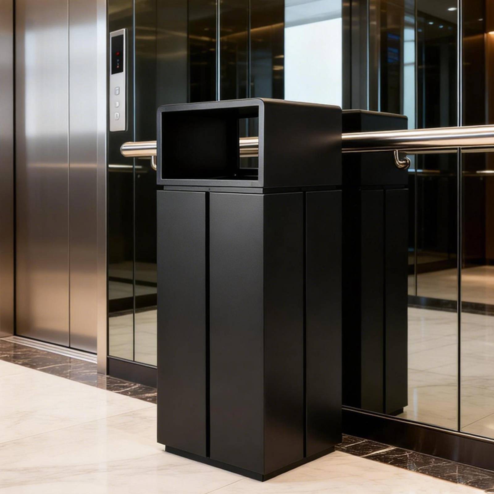 Beamnova® US 10 Gallon Indoor Commercial Waste Bin for Elevator Hallway - Beamnovaus.com