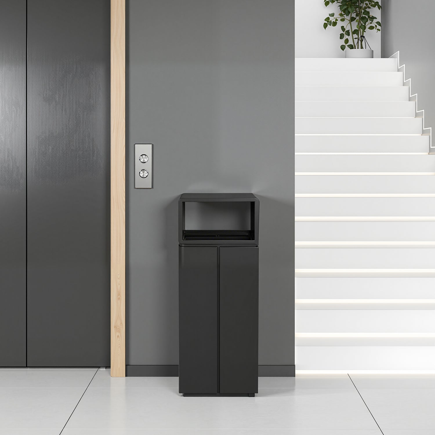 Beamnova® US 10 Gallon Luxury Indoor Trash Can for Elevator Lobby - Beamnovaus.com