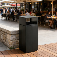 Beamnova® US 10 Gallon Outdoor Garbage Bin for High Traffic Areas - Beamnovaus.com