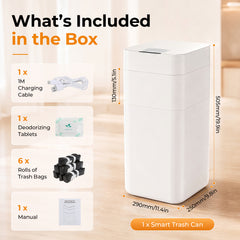 BEAMNOVA US 8 Gallon kitchen trash can with automatic bag replacement Best Smart Trash Can Alternatives to Townew - Beamnovaus.com