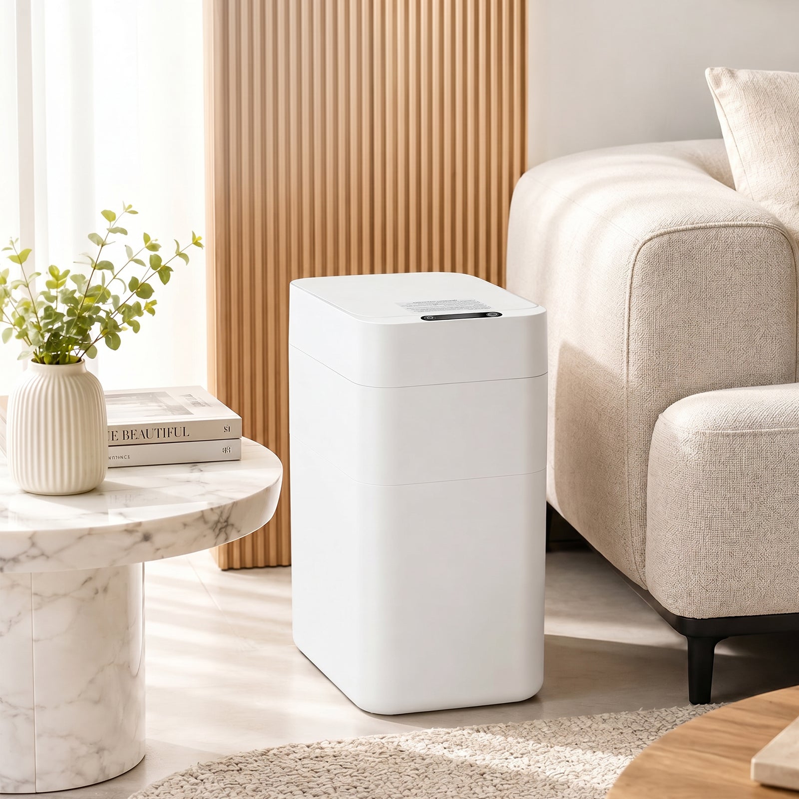 BEAMNOVA US 8 Gallon Smart Trash Can with Self Sealing and Self Changing System - Beamnovaus.com
