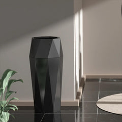 Beamnova 13 Gallon Black Diamond Style Stainless Steel Trash Can with Ashtray for Couryard Corridor - Beamnovaus.com