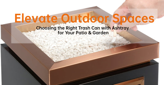 Elevate Outdoor Spaces: Choosing the Right Trash Can with Ashtray for Your Patio & Garden