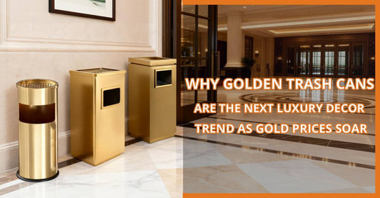 Why Golden Trash Cans Are the Next Luxury Decor Trend as Gold Prices Soar