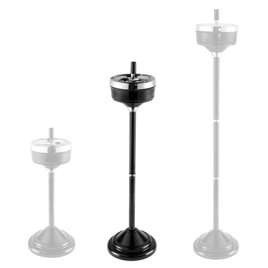 3 Level Adjustable Floor Standing Ashtray Stainless Steel Indoor Outdoor Ash Tray