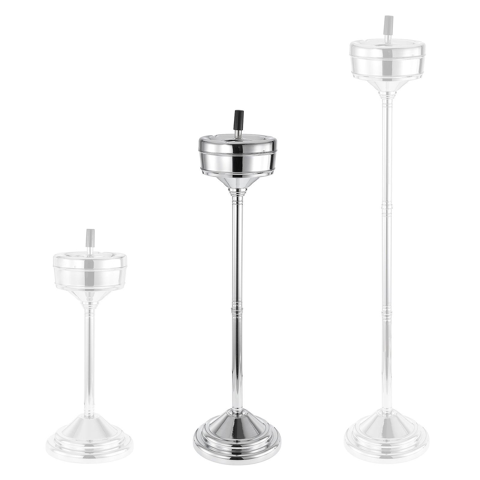 3-level Adjustable Stainless Steel Floor Standing Ashtray Silver Removable - Beamnovaus.com