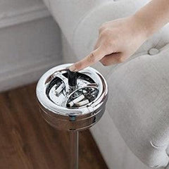 3-level Adjustable Stainless Steel Floor Standing Ashtray Silver Removable - Beamnovaus.com
