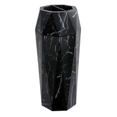 7 Gllon Black Marbling Diamond Style Stainless Steel Trash Can