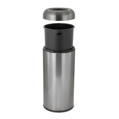 Beamnova 24 Gallon Blackened Stainless Steel Kitchen Trash Can Open Top Commercial Waste Container - Beamnovaus.com