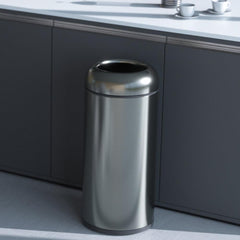 Beamnova 24 Gallon Blackened Stainless Steel Kitchen Trash Can Open Top Commercial Waste Container - Beamnovaus.com
