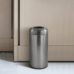 Beamnova 24 Gallon Blackened Stainless Steel Kitchen Trash Can Open Top Commercial Waste Container - Beamnovaus.com