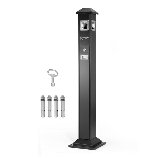 black-metal-cigarette-bin-for-malls