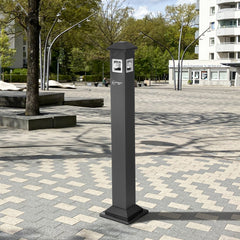 black-commercial-ashtray-for-outdoor-use