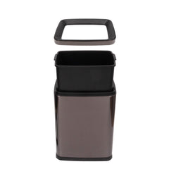 Beamnova 2.6 Gallon Stainless Steel Small Office Trash Can 10L - Beamnovaus.com