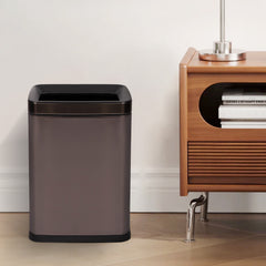 2.6 Gallon Stainless Steel Small Office Trash Can 10L
