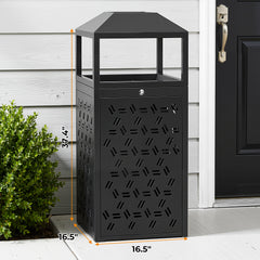 BEAMNOVA US Commercial Trash Can - Large Capacity Outdoor Trash Can with Lid - Beamnovaus.com