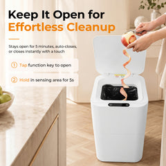 BEAMNOVA US 8 Gallon Self-Sealing & Self-Changing Smart Trash Can for Home Use- Beamnovaus.com