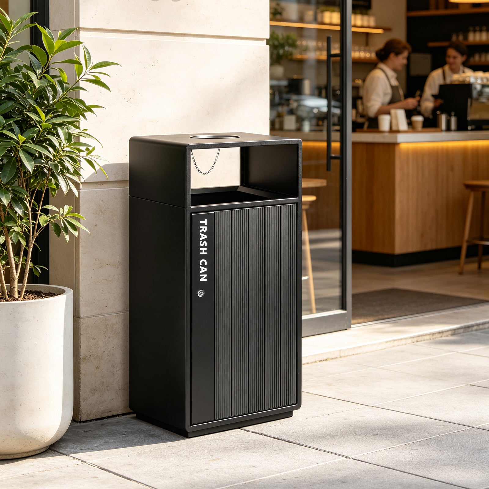 BEAMNOVA US 30 Gallon Commercial Trash Can with Removable Inner -Beamnovaus.com
