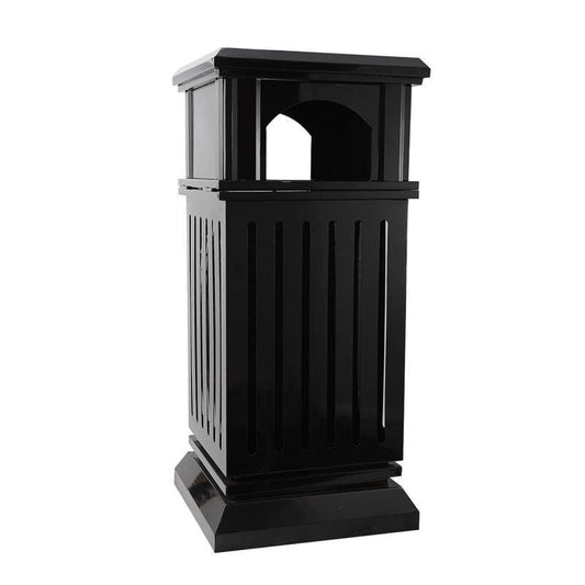 Beamnova 38 Gallon Heavy Duty Outdoor Trash Can with Locking Lid and Ashtray for Park Green Area - Beamnovaus.com