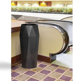 Load image into Gallery viewer, Beamnova 13 Gallon Black Diamond Style Stainless Steel Trash Can with Ashtray for Elevator Escalator Entrance - Beamnovaus.com