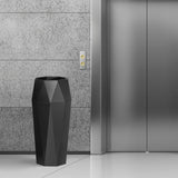 Load image into Gallery viewer, Beamnova 13 Gallon Black Diamond Style Stainless Steel Trash Can with Ashtray for Elevator Escalator Entrance - Beamnovaus.com