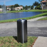 Load image into Gallery viewer, Beamnova 24 Gallon Blackened Stainless Steel Kitchen Trash Can Open Top Commercial Waste Container - Beamnovaus.com