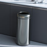 Load image into Gallery viewer, Beamnova 24 Gallon Blackened Stainless Steel Kitchen Trash Can Open Top Commercial Waste Container - Beamnovaus.com