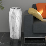 Load image into Gallery viewer, Beamnova 13 Gallon White Marbling Diamond Style Stainless Steel Trash Can with Ashtray for Hotel Lobby - Beamnovaus.com