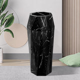 Load image into Gallery viewer, Beamnova 13 Gallon Black Marbling Diamond Style Stainless Steel Trash Can with Ashtray for Hotel Lobby - Beamnovaus.com