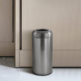 Load image into Gallery viewer, Beamnova 24 Gallon Blackened Stainless Steel Kitchen Trash Can Open Top Commercial Waste Container - Beamnovaus.com