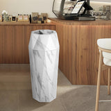 Load image into Gallery viewer, Beamnova 13 Gallon White Marbling Diamond Style Stainless Steel Trash Can with Ashtray for Restaurant Bar Counter - Beamnovaus.com