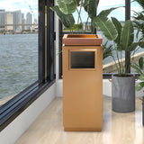 Load image into Gallery viewer, beamnova-luxury-trash-bin-golden-color-office