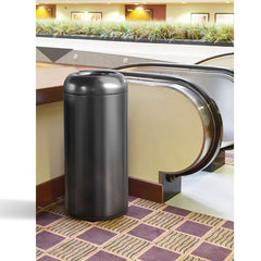 Beamnova 24 Gallon Blackened Stainless Steel Kitchen Trash Can Open Top Commercial Waste Container - Beamnovaus.com