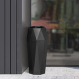 Load image into Gallery viewer, Beamnova 13 Gallon Black Diamond Style Stainless Steel Trash Can with Ashtray for Couryard Corridor - Beamnovaus.com