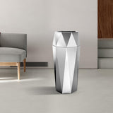 Load image into Gallery viewer, Beamnova 13 Gallon Silver Diamond Style Stainless Steel Trash Can with Ashtray for Hotel Lobby - Beamnovaus.com