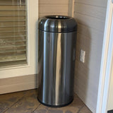 Load image into Gallery viewer, Beamnova 24 Gallon Blackened Stainless Steel Kitchen Trash Can Open Top Commercial Waste Container - Beamnovaus.com