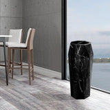 Load image into Gallery viewer, Beamnova 13 Gallon Black Marbling Diamond Style Stainless Steel Trash Can for Restaurant Bar Counter - Beamnovaus.com