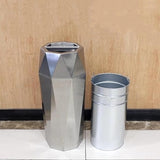 Load image into Gallery viewer, Beamnova 13 Gallon Silver Diamond Style Stainless Steel Trash Can with Ashtray for Hotel Lobby - Beamnovaus.com