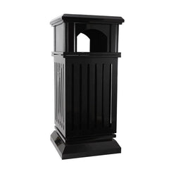 Beamnova 38 Gallon Heavy Duty Outdoor Trash Can with Locking Lid and Ashtray for Corridor Courtyard - Beamnovaus.com