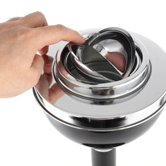 Beamnova 3-Level Adjustable Stainless Steel Floor Standing Ashtray for Couryard Corridor - Beamnovaus.com