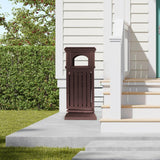 Load image into Gallery viewer, Beamnova 38 Gallon Brown Heavy Duty Outdoor Trash Can with Locking Lid and Ashtray for Corridor Courtyard - Beamnovaus.com