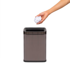 Beamnova 2.6 Gallon Stainless Steel Small Office Trash Can 10L - Beamnovaus.com