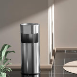 Load image into Gallery viewer, Beamnova 30L/8 Gallon Silver Stainless Steel Trash Can with Ashtray for Couryard Corridor - Beamnovaus.com
