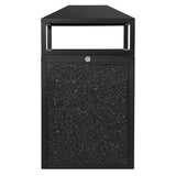 Load image into Gallery viewer, Beamnova 55 Gallon Stone Panels Heavy-Duty Outdoor Commercial Trash Can with Lockable Lid for Plaza Pedestrian Mall - Beamnovaus.com