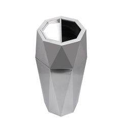Beamnova 13 Gallon Silver Diamond Style Stainless Steel Trash Can with Ashtray for Elevator Escalator Entrance - Beamnovaus.com