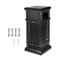 Beamnova 38 Gallon Heavy Duty Outdoor Trash Can with Locking Lid for Courtyard Corridor - Beamnovaus.com