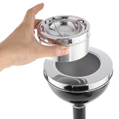 Beamnova 3-Level Adjustable Stainless Steel Floor Standing Ashtray for Couryard Corridor - Beamnovaus.com
